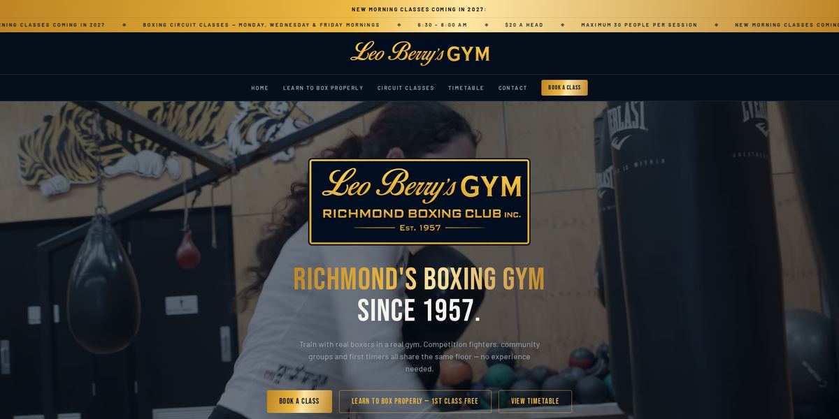 Leo Berry's Gym - Richmond Boxing Club