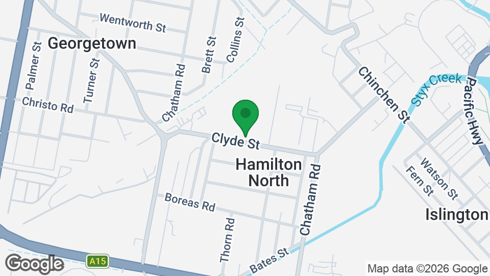 Map of Steel City Boxing Newcastle