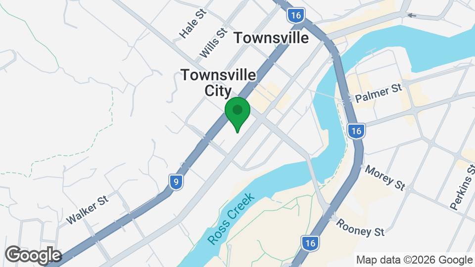 Map of The Yard Gym Townsville City