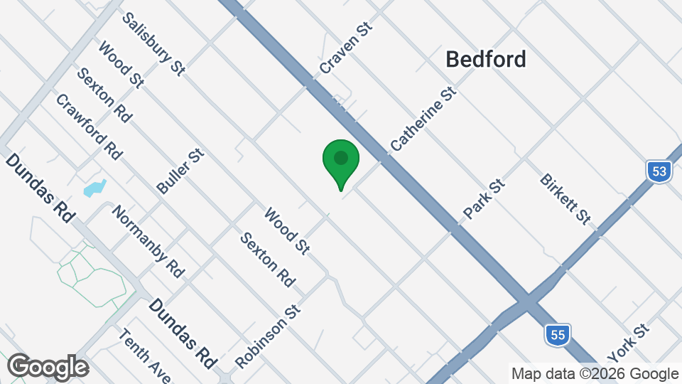 Map of Bedford Tae Kwon Do Martial Arts