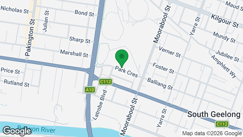 Map of Kardinia Aquatic Centre