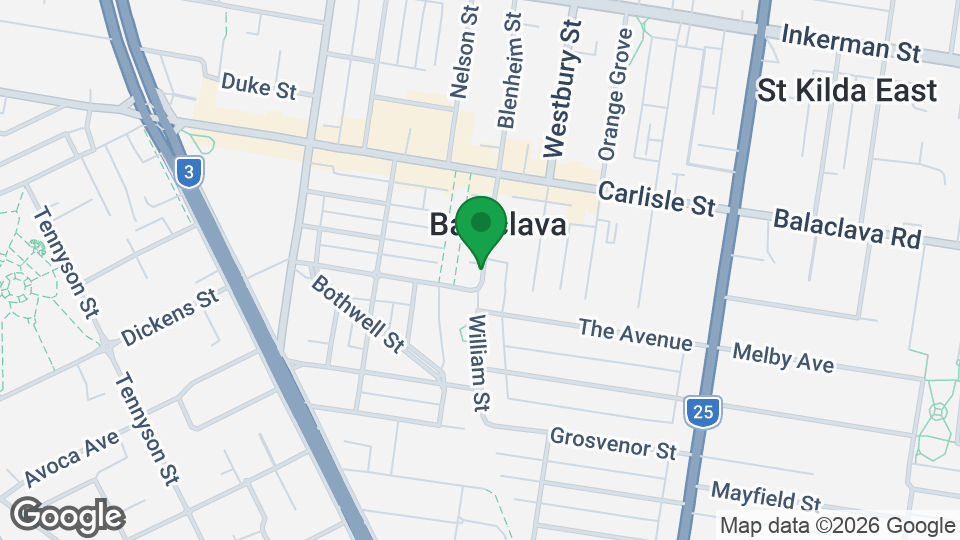 Map of The Yoga Space Melbourne