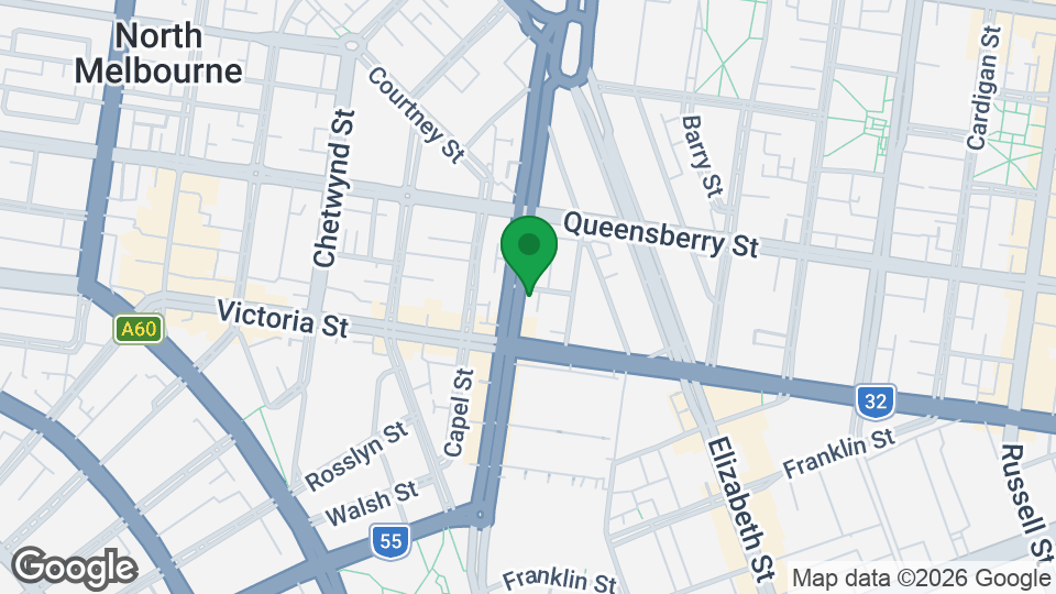 Map of RISE Pilates North Melbourne