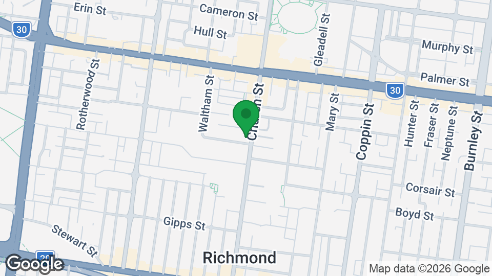 Map of World Shotokan Karate Richmond Dojo