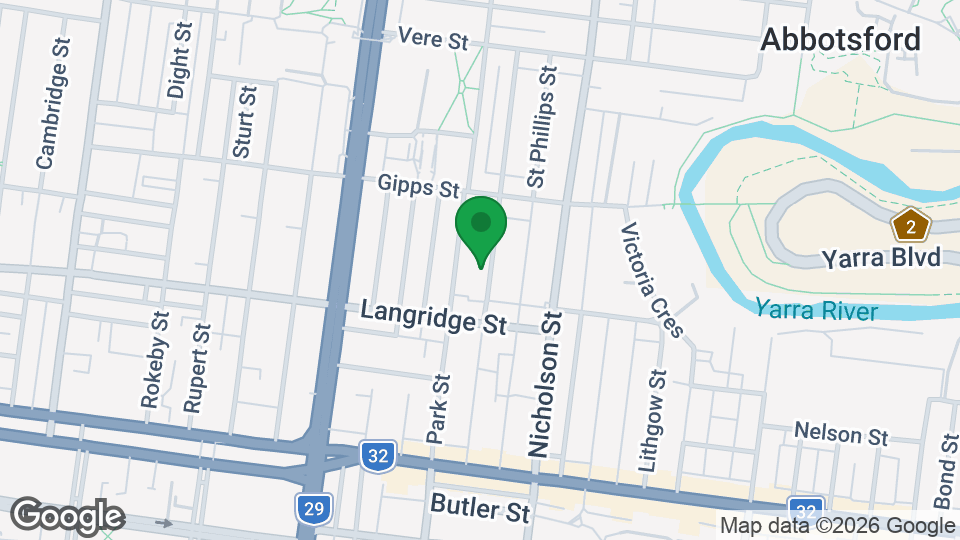 Map of Australian Yoga Academy Abbotsford