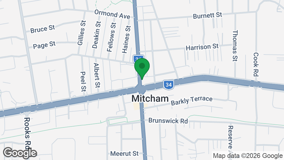 Map of KX Pilates Mitcham