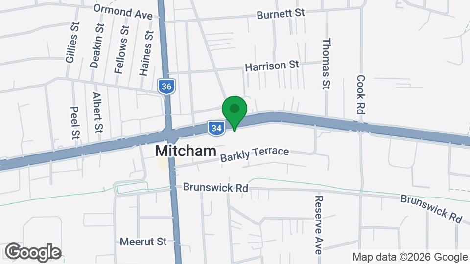 Map of Fusion Reformer Pilates Mitcham