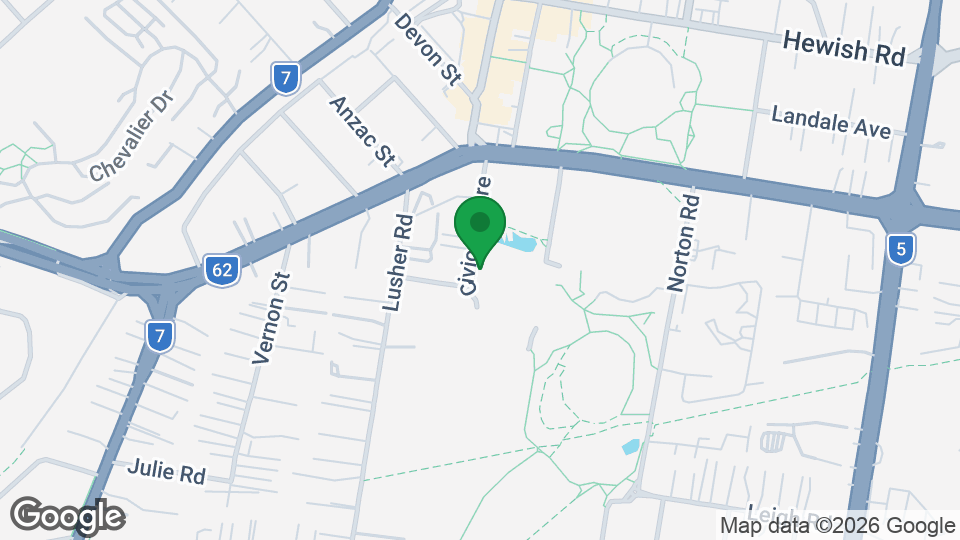 Map of Croydon Leisure & Aquatic Centre