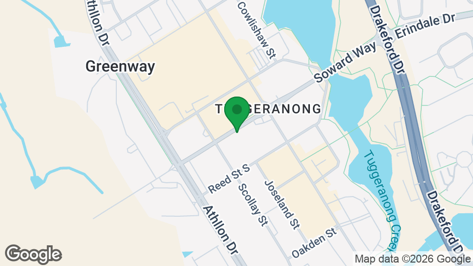 Map of Club Pilates Tuggeranong