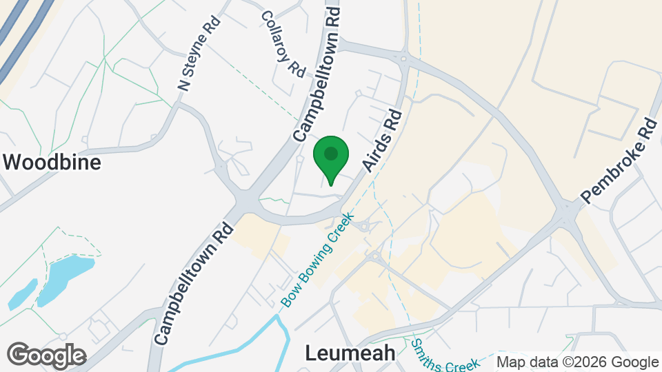 Map of Gracie Barra Campbelltown