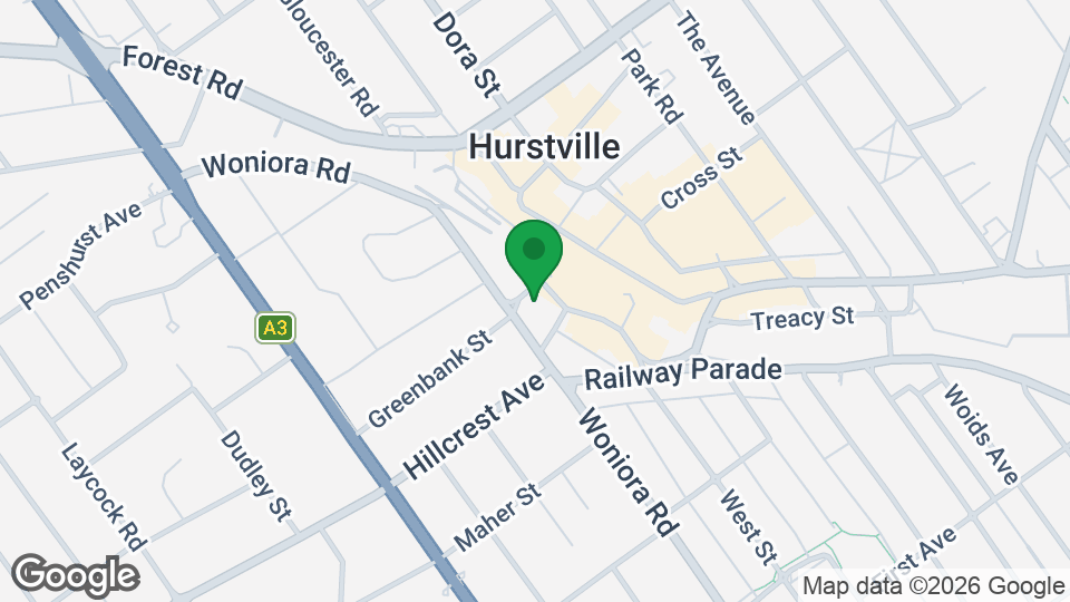 Map of Hurstville Aquatic Centre