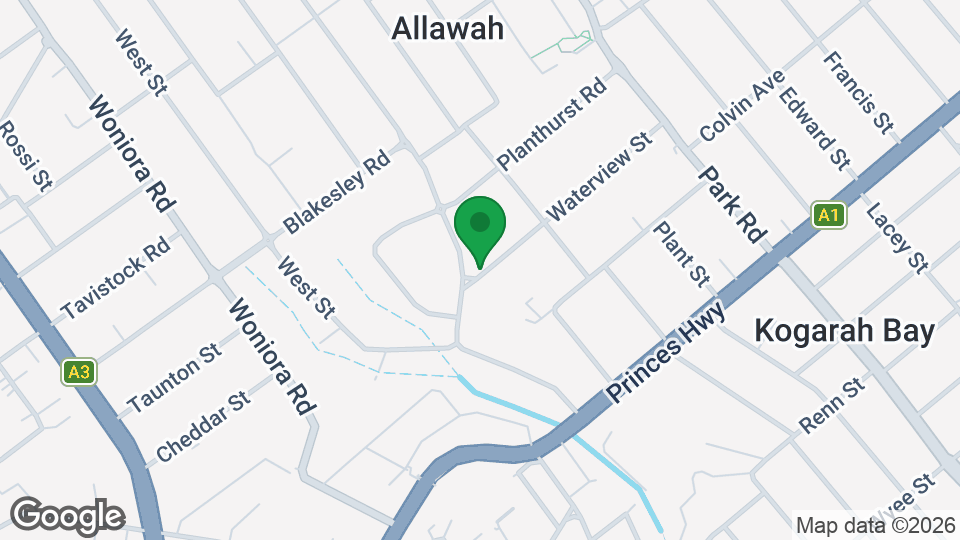 Map of Gracie Barra Carlton