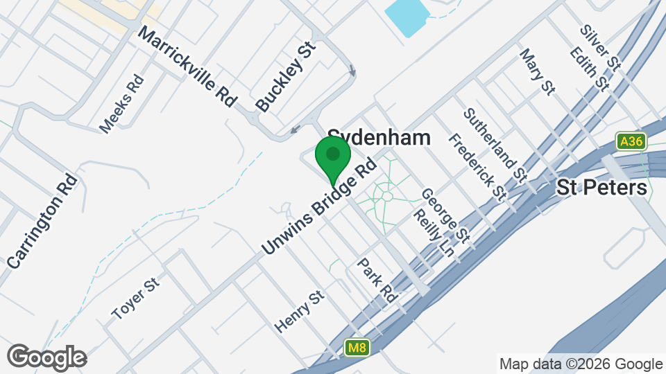 Map of Australian Martial Arts Academy Sydenham