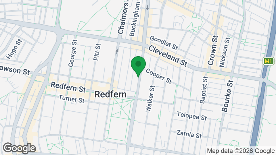 Map of Redfern Yoga Space