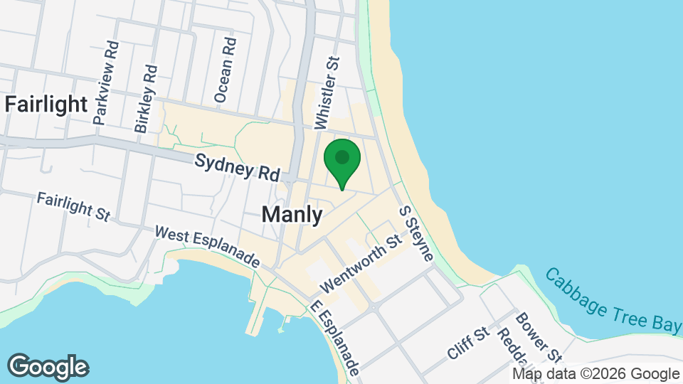 Map of Power Living Yoga Manly