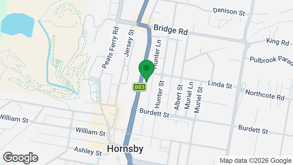 Map of SJJA Hornsby