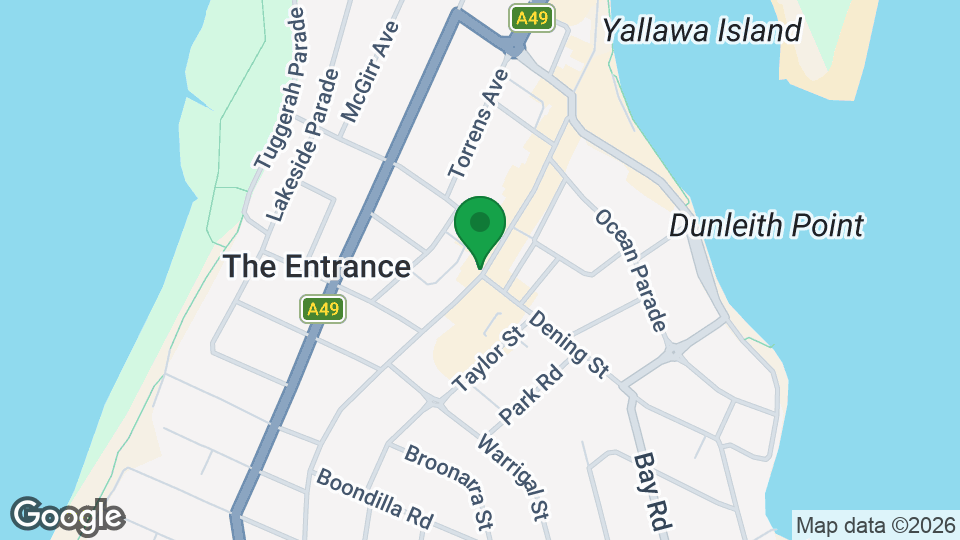 Map of The Entrance Pilates Studio