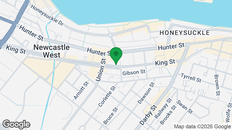 Map of Ashtanga Yoga Newcastle