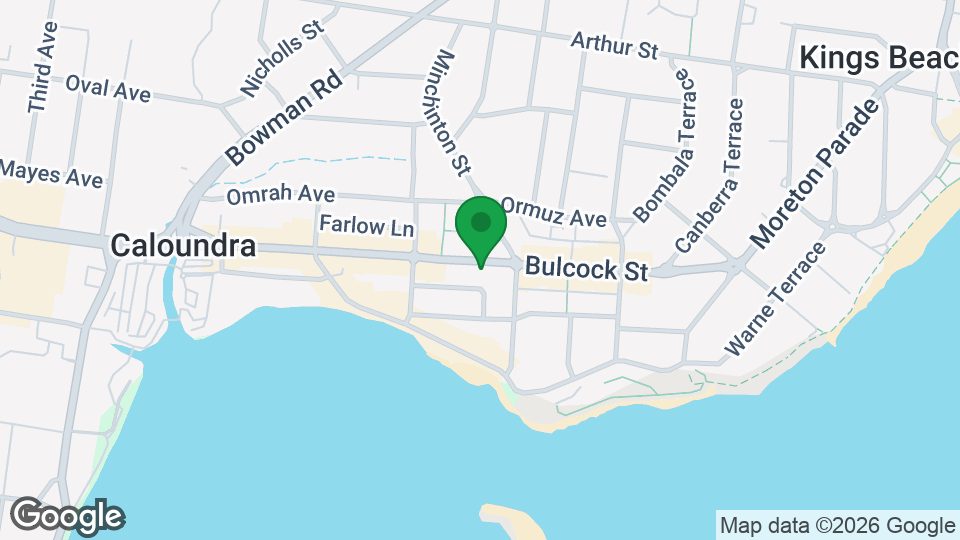 Map of Inflow Caloundra
