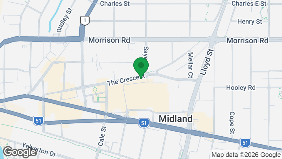 Map of Pronto Pilates Midland