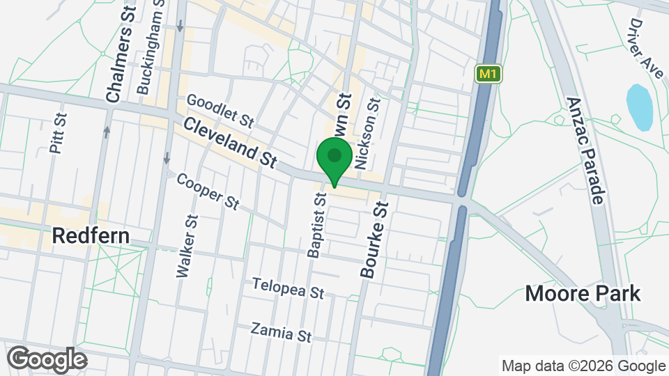 Map of Plus Fitness Redfern