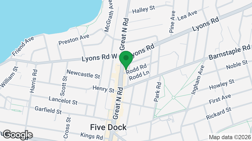 Map of BFT Five Dock