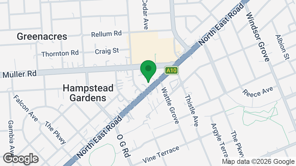 Map of BFT Hampstead Gardens