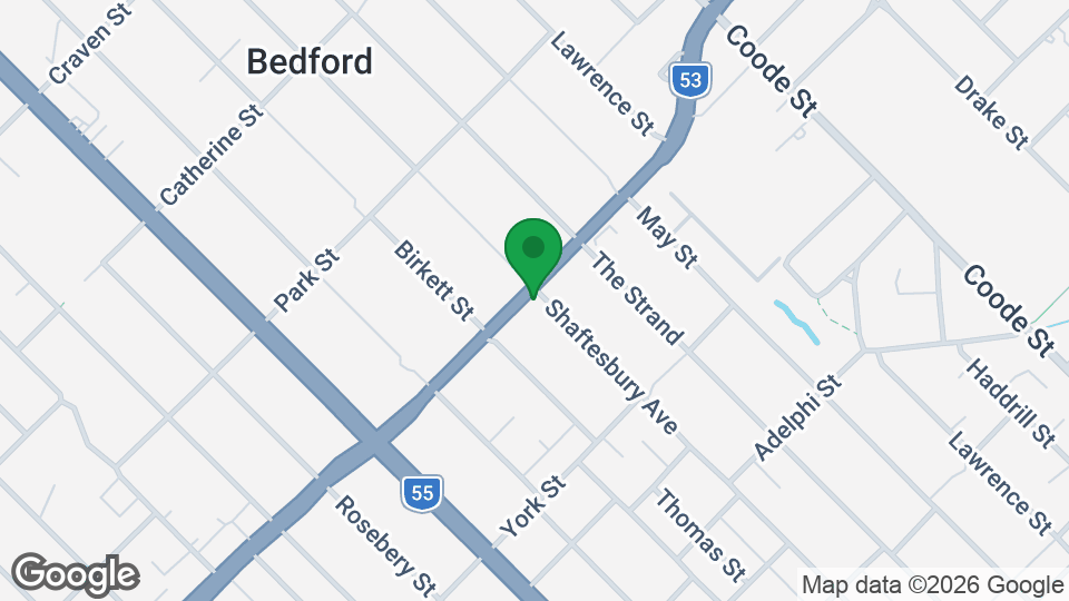 Map of UBX Bedford