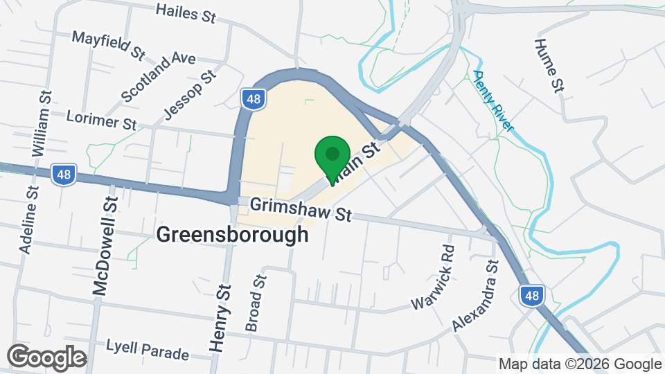 Map of UBX Greensborough
