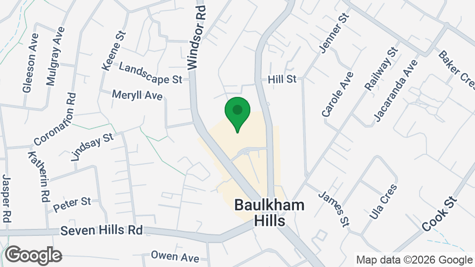 Map of UBX Baulkham Hills