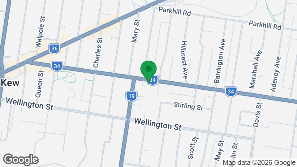 Map of UBX Kew