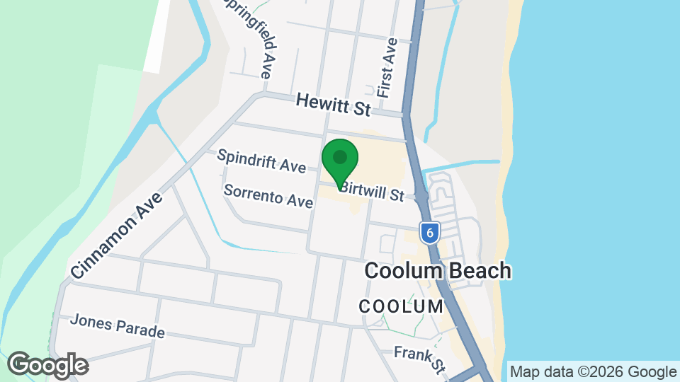 Map of UBX Coolum