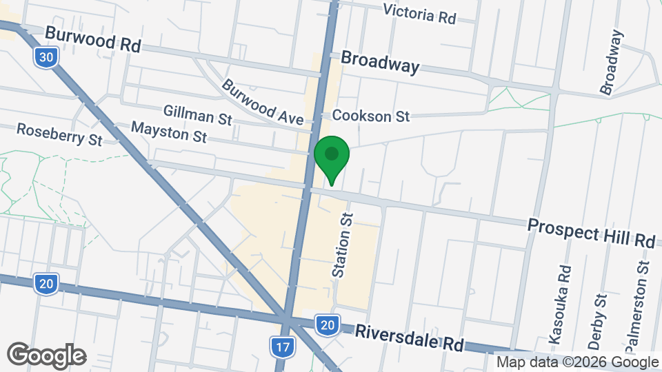 Map of UBX Camberwell