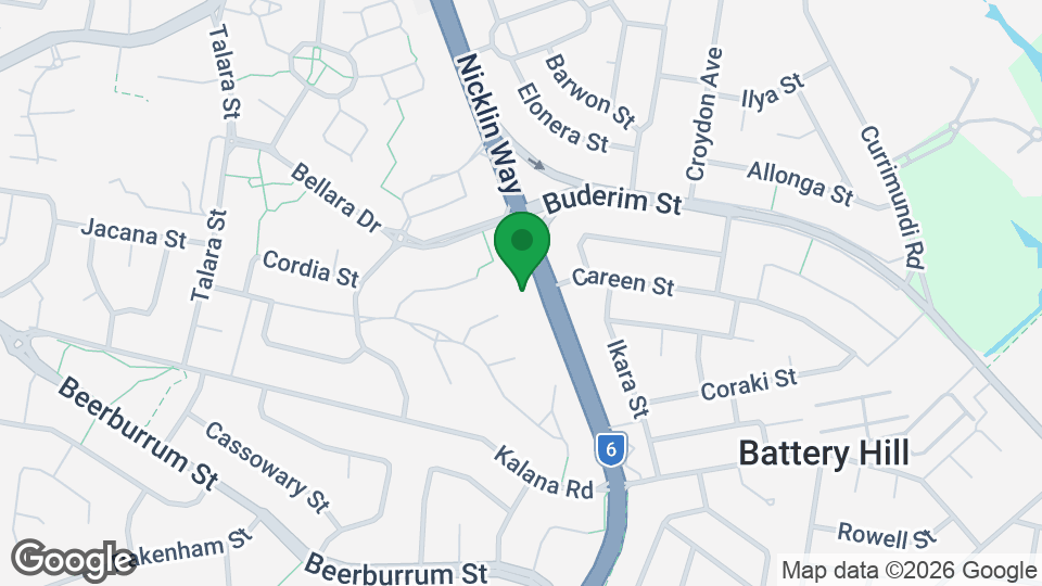 Map of UBX Caloundra
