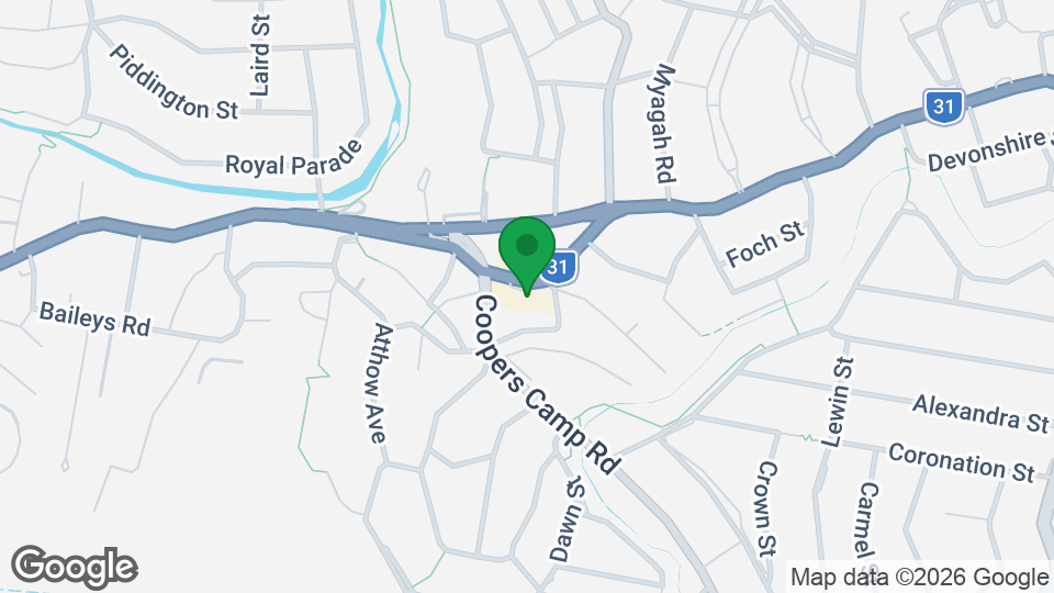 Map of UBX Ashgrove