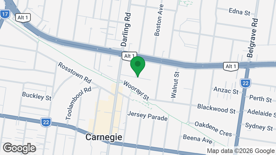 Map of UBX Carnegie