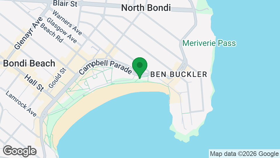 Map of North Bondi Outdoor Gym