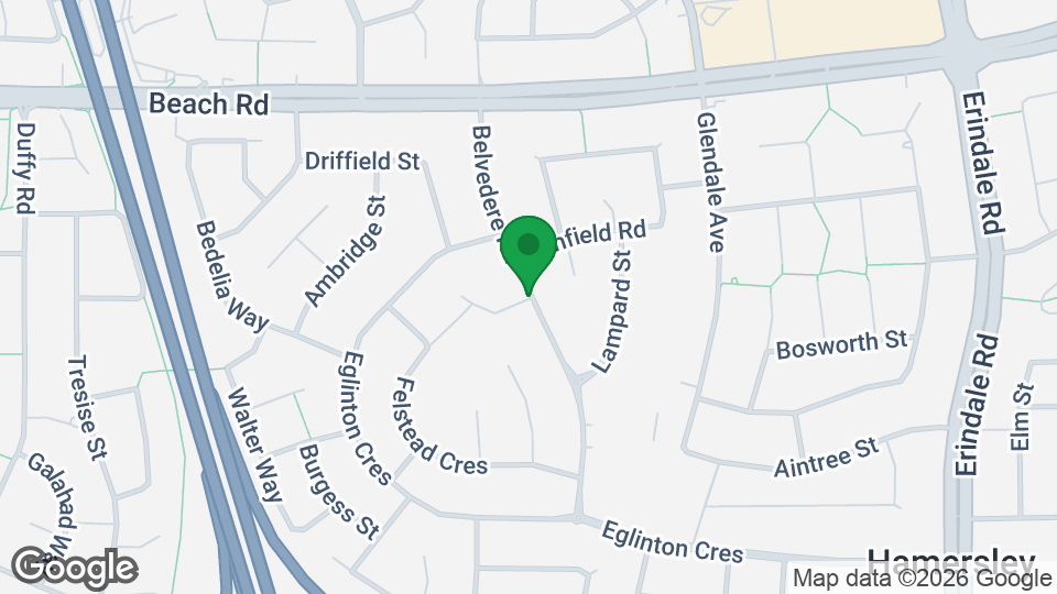 Map of Hammersley Recreation Centre