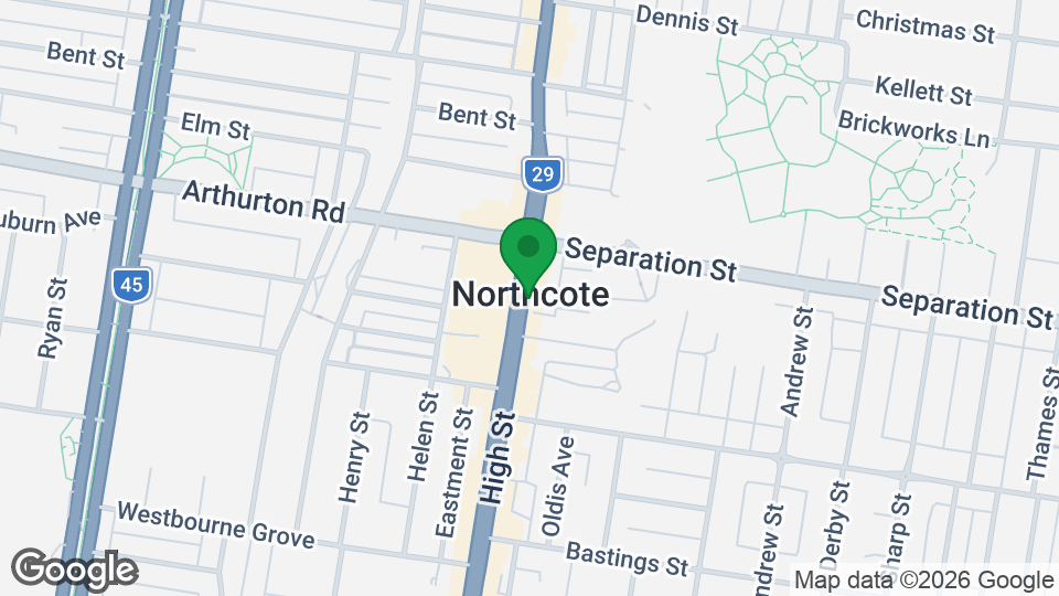 Map of KX Pilates Northcote