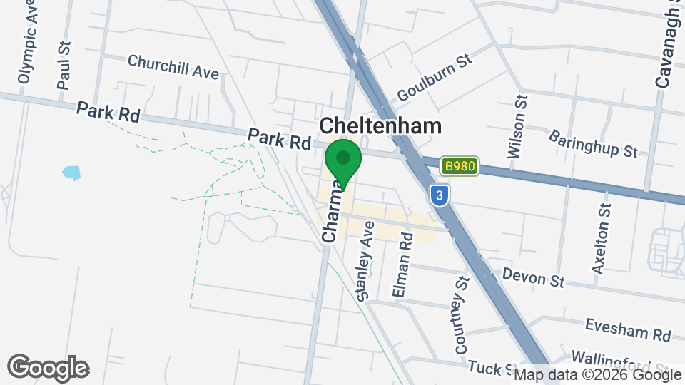Map of Rec Xpress 24/7 Fitness Cheltenham
