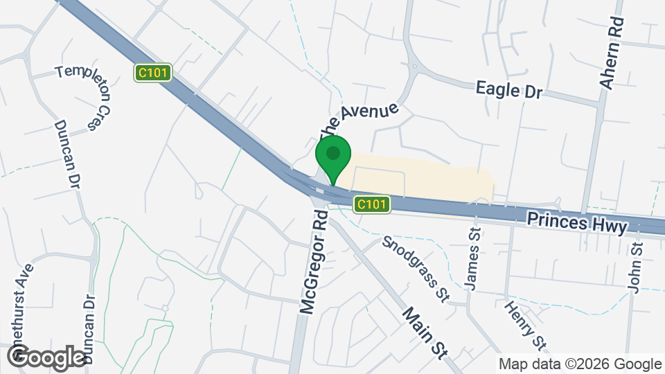 Map of Muscle City Gym 24:7 Pakenham