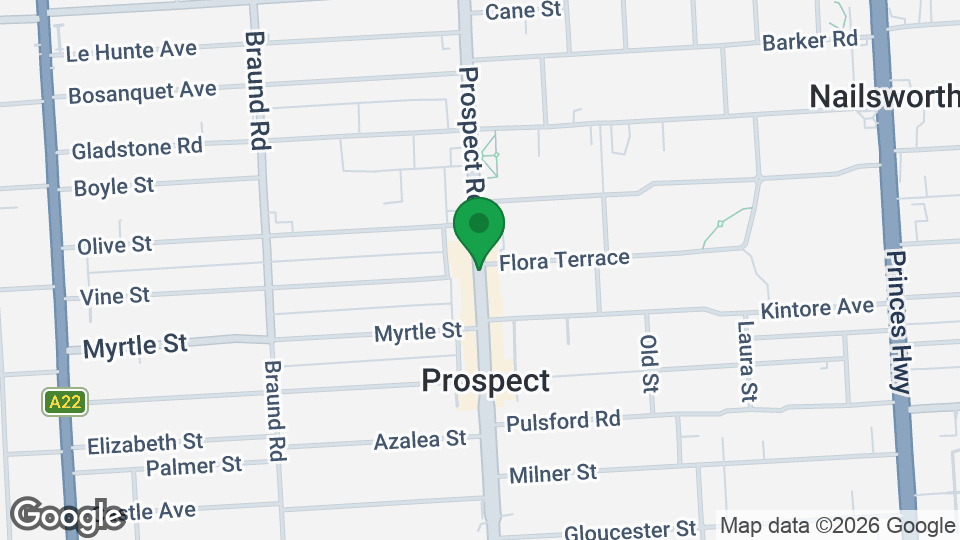 Map of Flatout Fitness Prospect