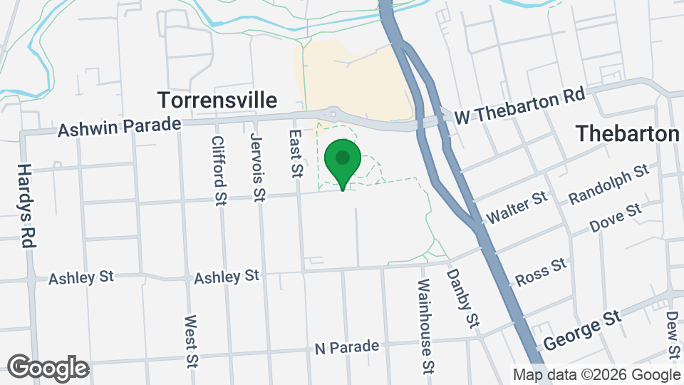 Map of Thebarton Aquatic Centre