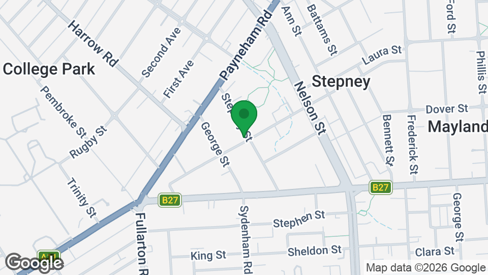Map of Studio 6 on Stepney