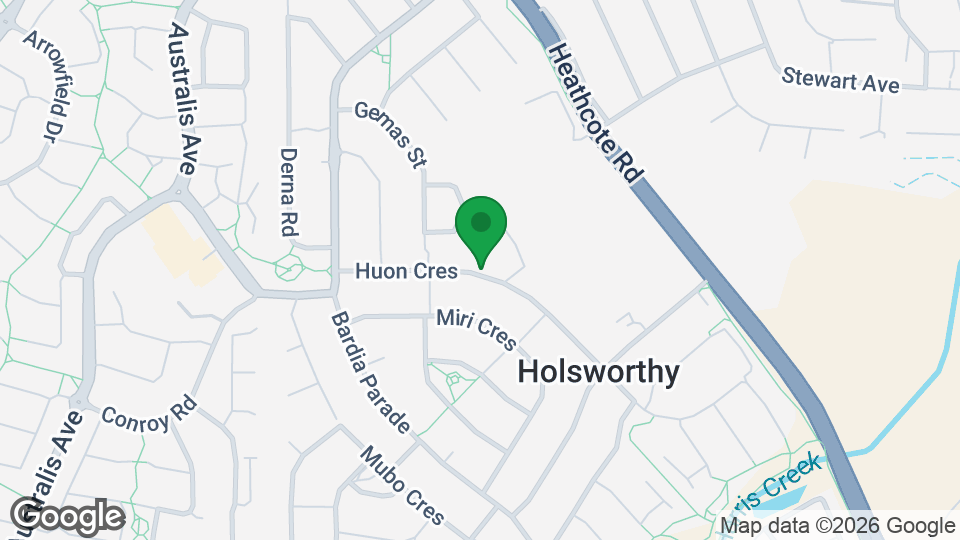 Map of Holsworthy Aquatic Centre