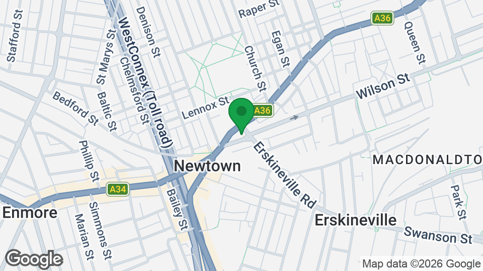 Map of Newtown Gym