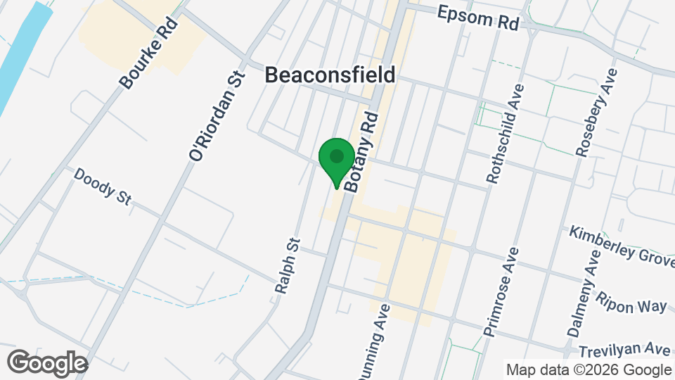 Map of The Yard Gym Rosebery