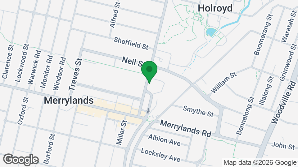 Map of Fitness Hub Merrylands