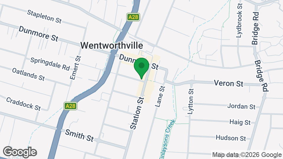 Map of Rileys Gym Wentworthville
