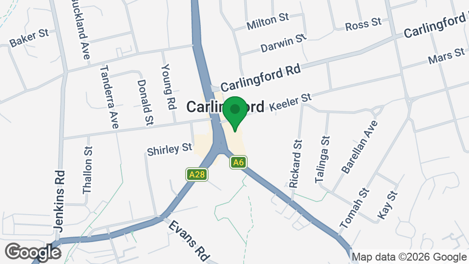 Map of KICKS Epping